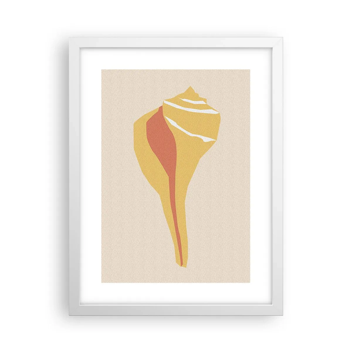 Poster in white frmae - Organic Abstract - Rise - 30x40 cm