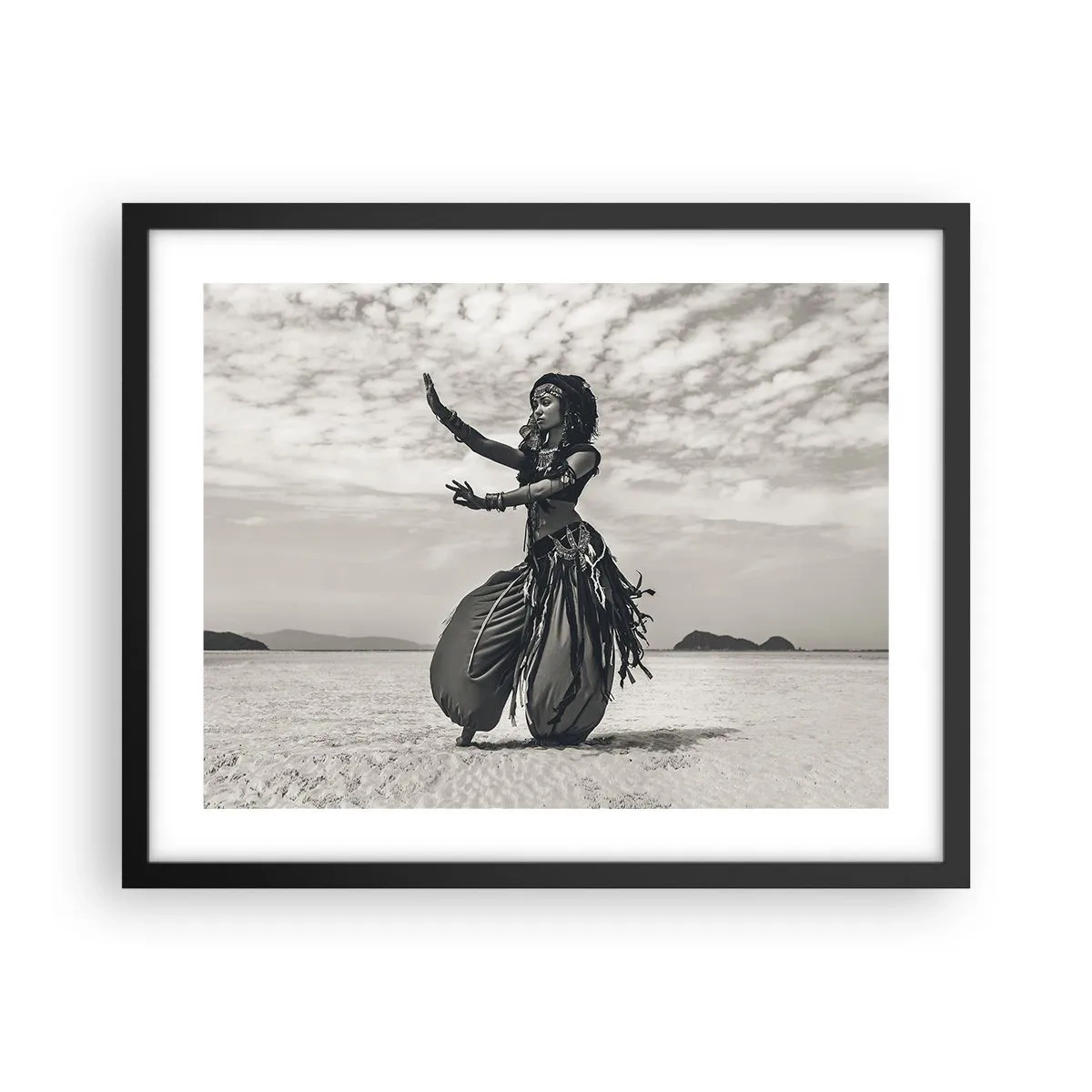 Poster in black frame - Dance of Southern Islands - 50x40 cm