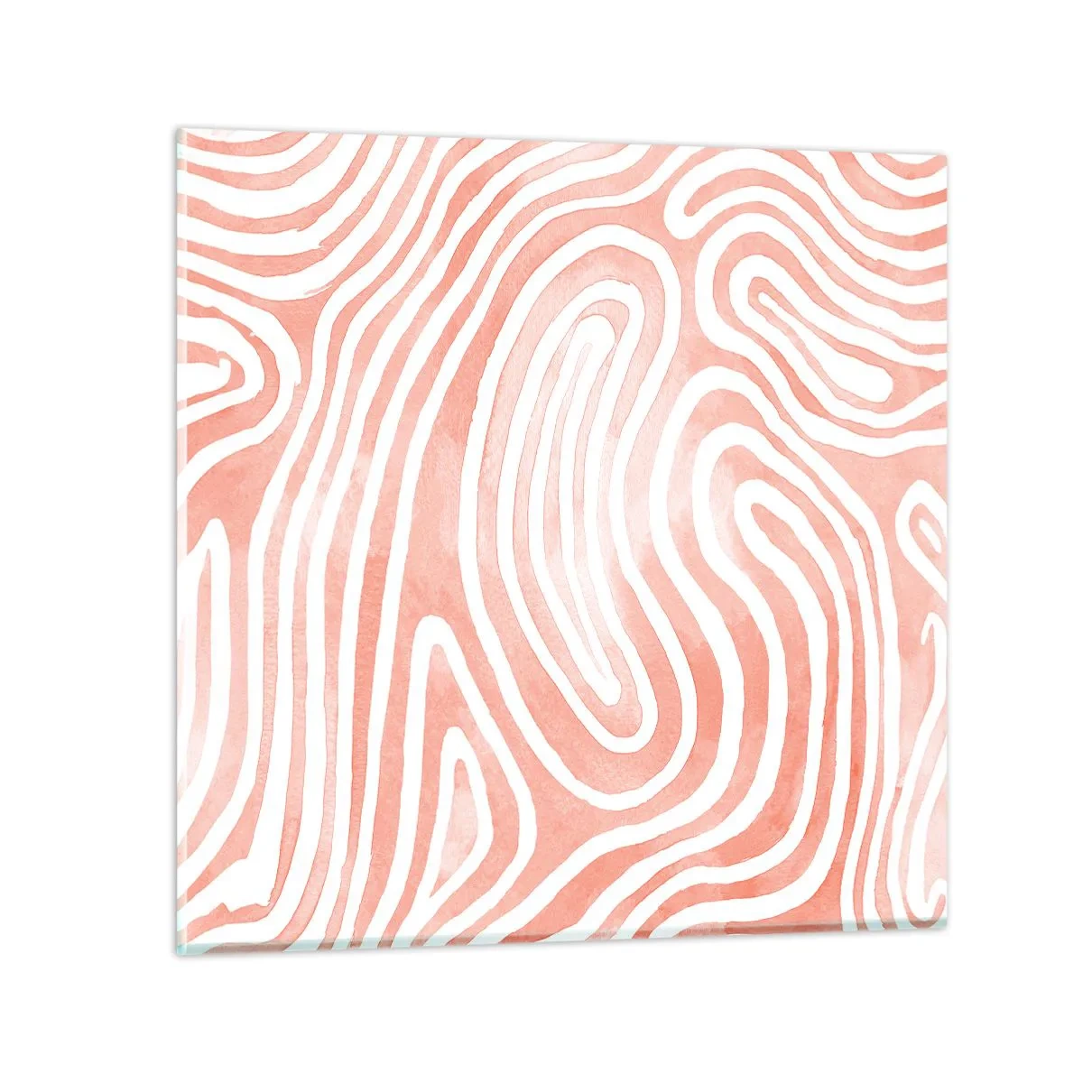 Glass picture - In a Coral Maze - 30x30 cm