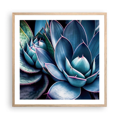 Poster in light oak frame - Vital Strength - 60x60 cm