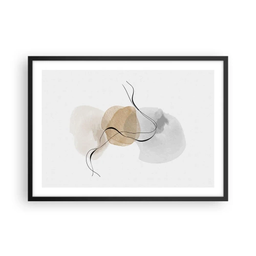 Poster in black frame - Air Beads - 70x50 cm
