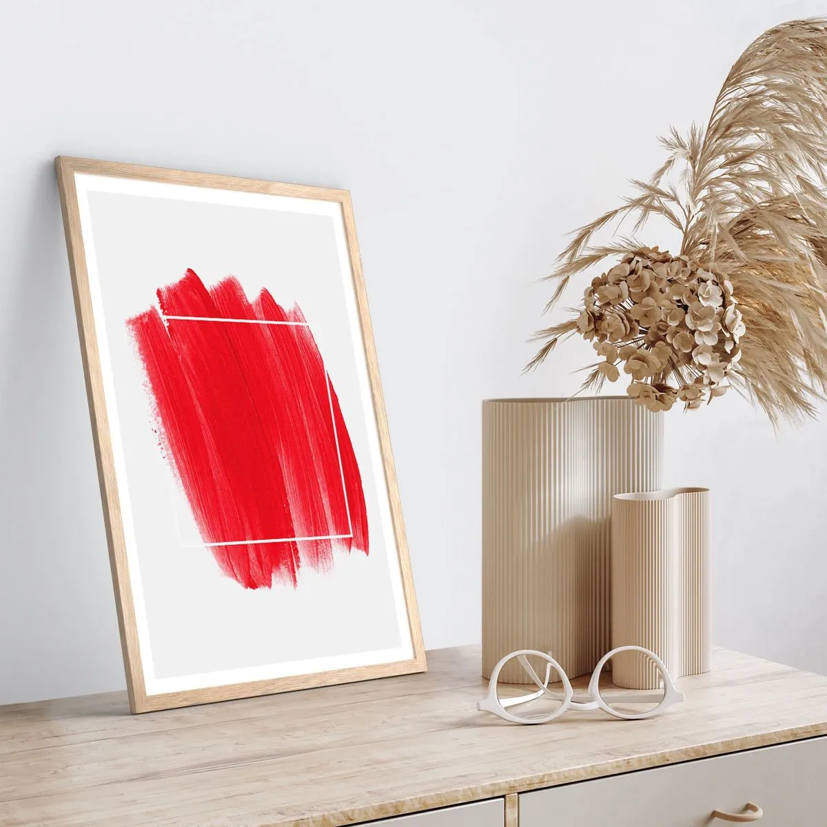 Poster in light oak frame - Without a Frame - 40x50 cm