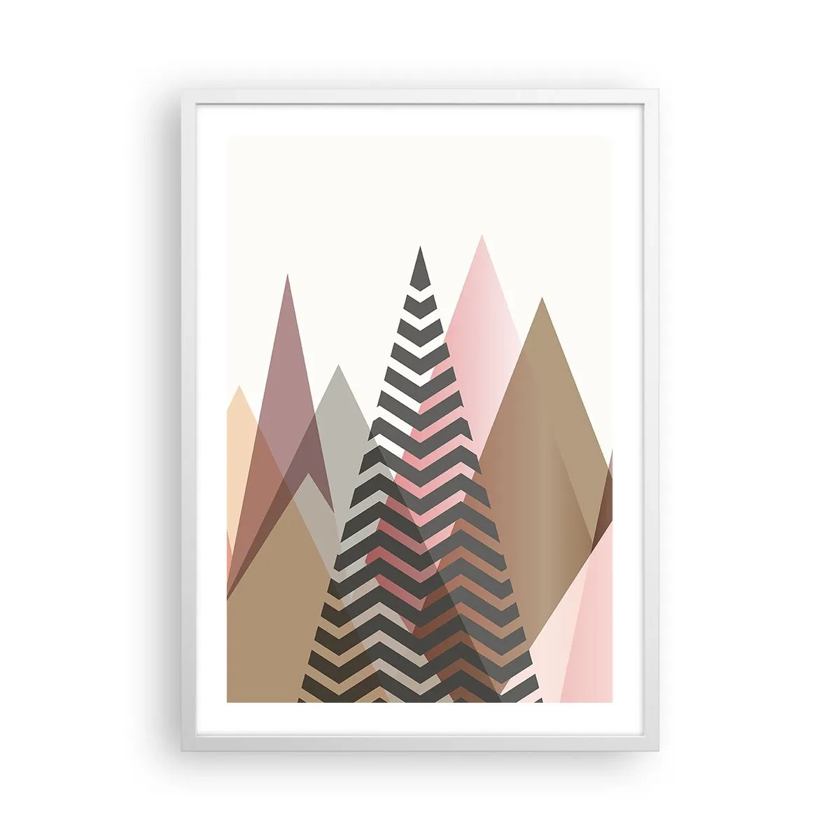 Poster in white frmae - View of the Piramide - 50x70 cm