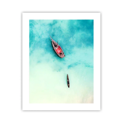 Poster - On the Beaches of Zanzibar, When the Tide Is High - 40x50 cm