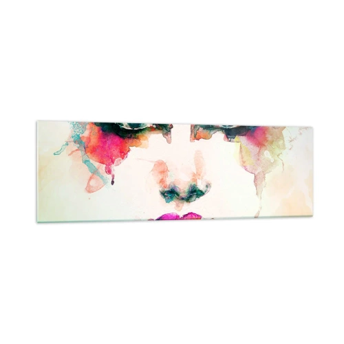 Glass picture - Portrait Painted by a Rainbow - 160x50 cm