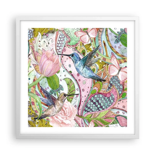 Poster in white frmae - Entwined in the Vines - 50x50 cm