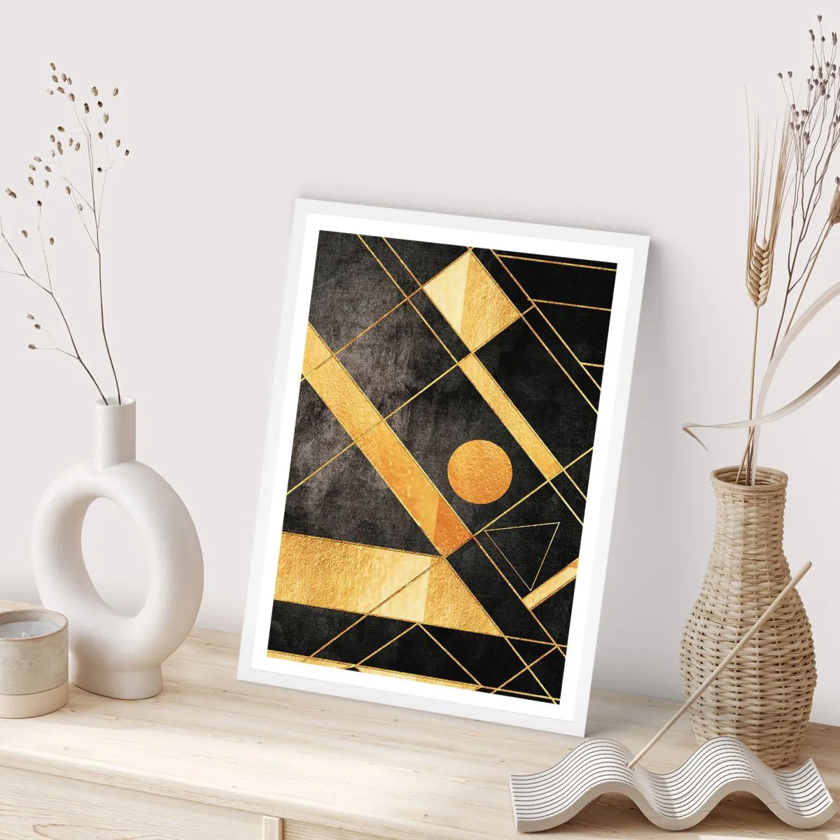 Poster in white frmae - Sun of the Desert - 40x50 cm