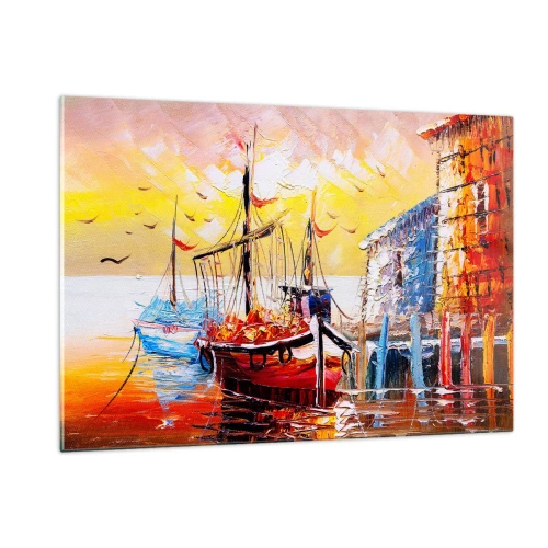 Glass picture - Happy Comeback - 120x80 cm