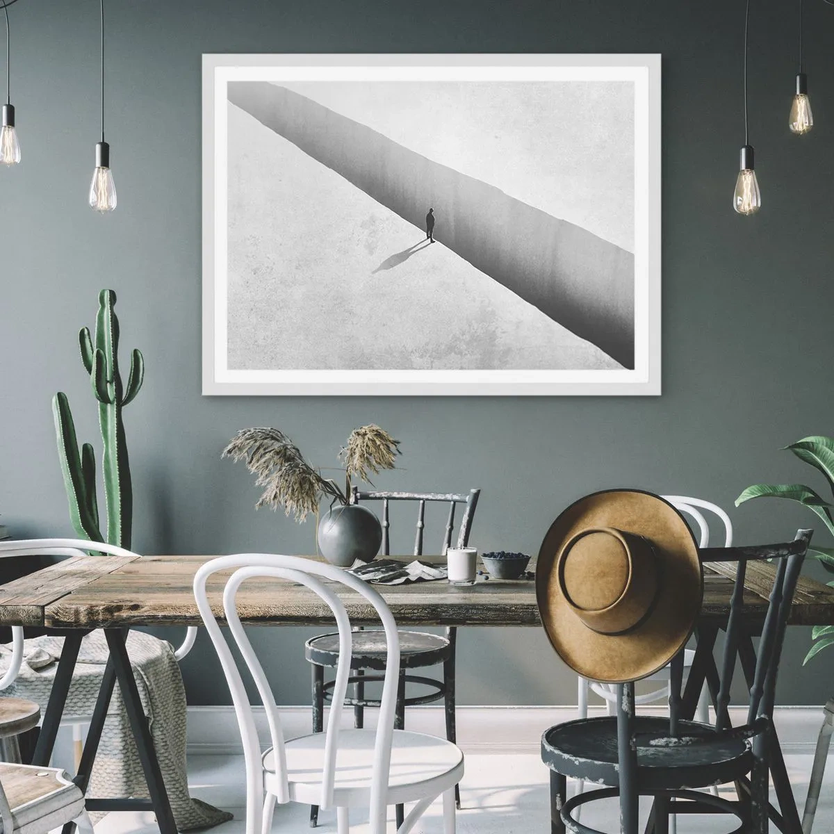 Poster in white frmae - Clear Goal - 100x70 cm