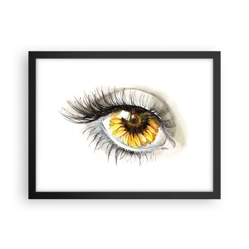 Poster in black frame - Look Hot As a Summer - 40x30 cm
