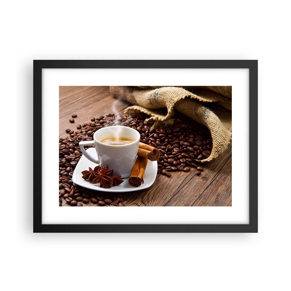 Poster in black frame - Spicy Flavour and Aroma - 40x30 cm