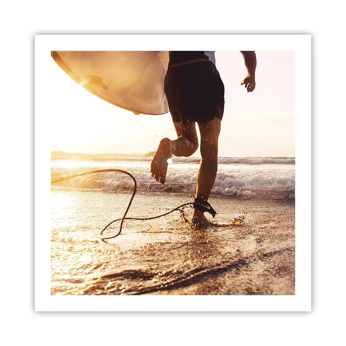 Poster - Encounter with a Wave - 60x60 cm