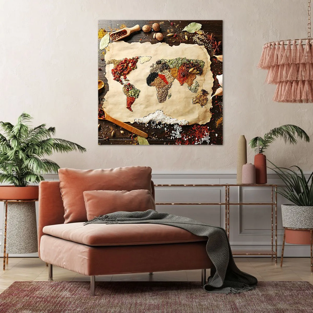 Canvas picture - All Flavours of the World - 70x70 cm