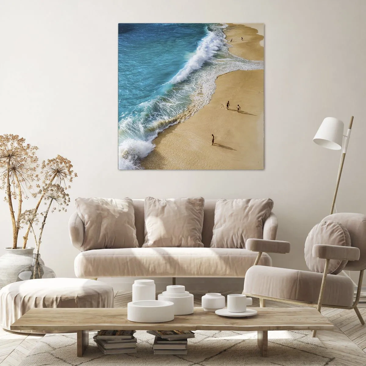 Canvas picture - And Next the Sun, Beach… - 40x40 cm