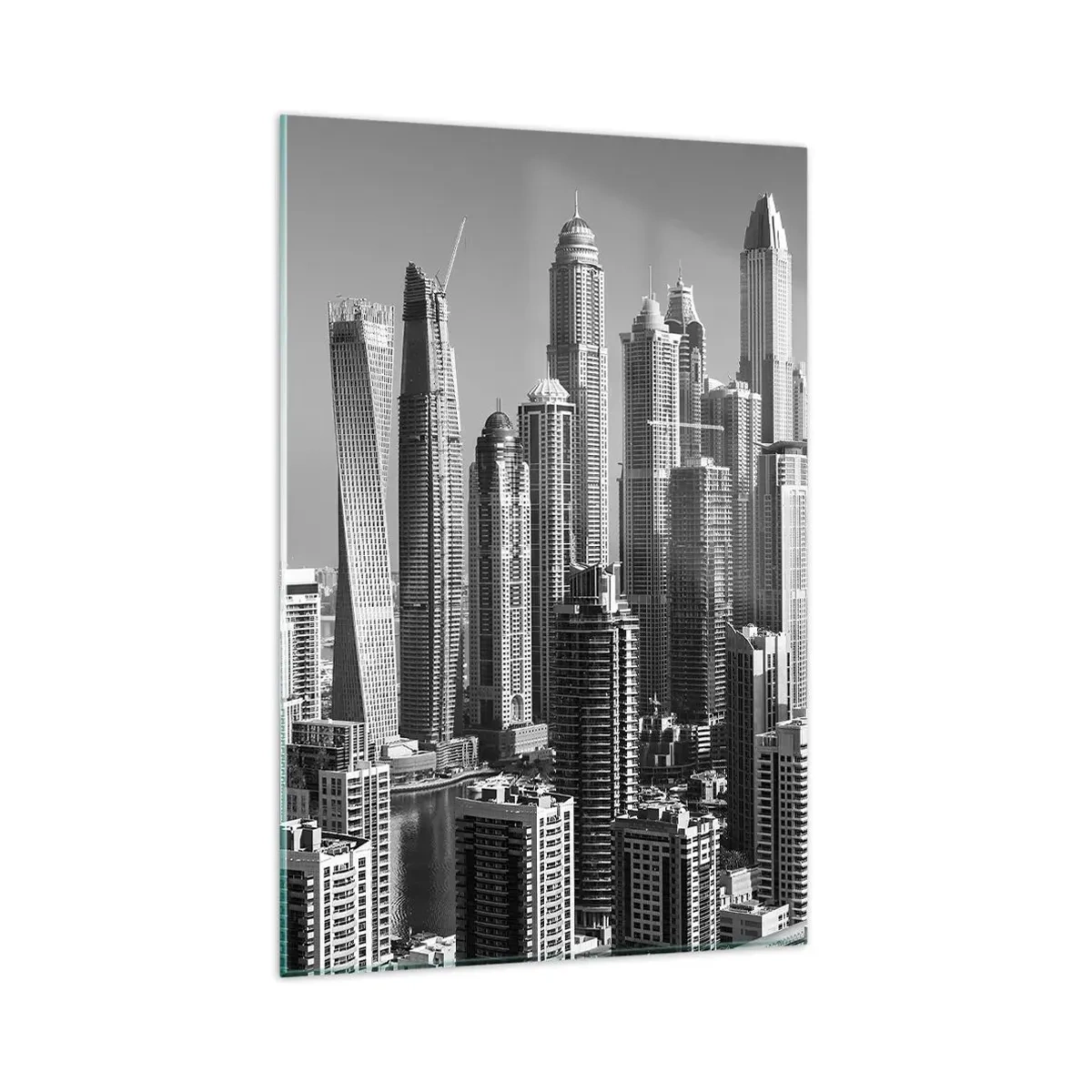 Glass picture - City over a Desert - 80x120 cm