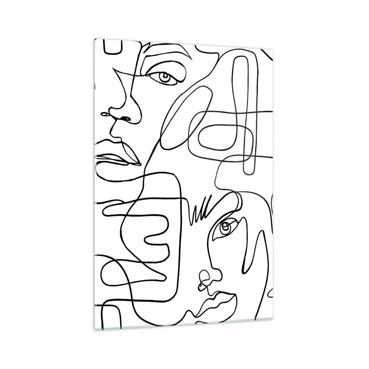 Glass picture - Tangled up in Emotions - 70x100 cm