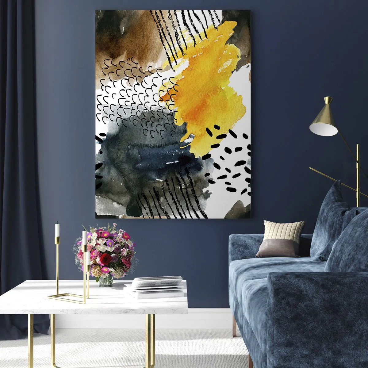 Glass picture - Meeting of Elements - 50x70 cm