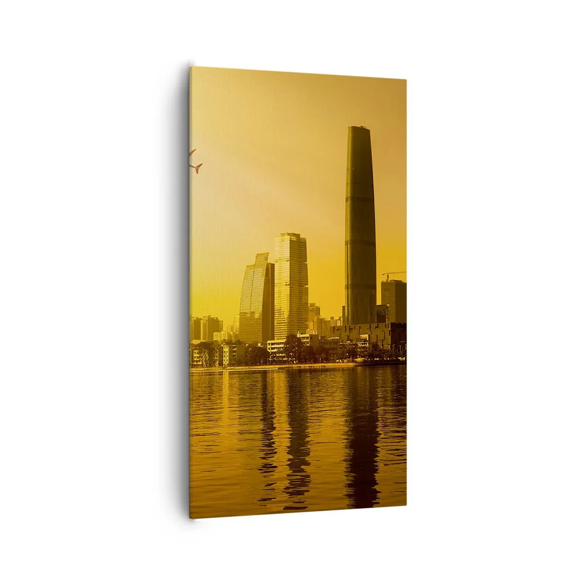 Canvas picture - Golden City - 65x120 cm