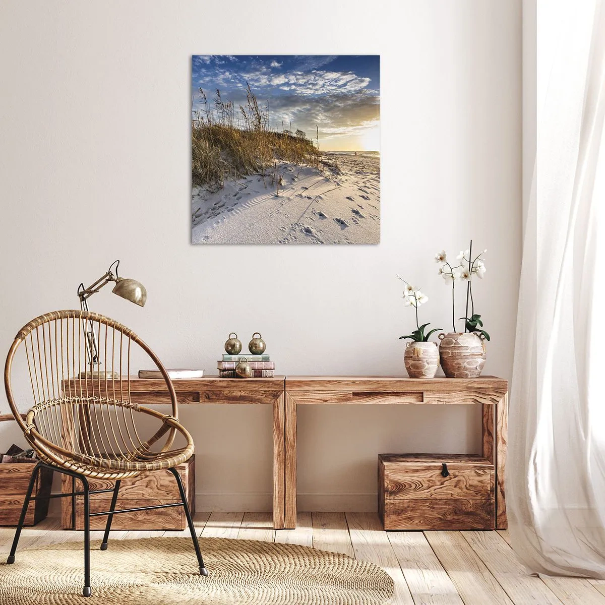 Canvas picture - Invitation to a Walk - 50x50 cm