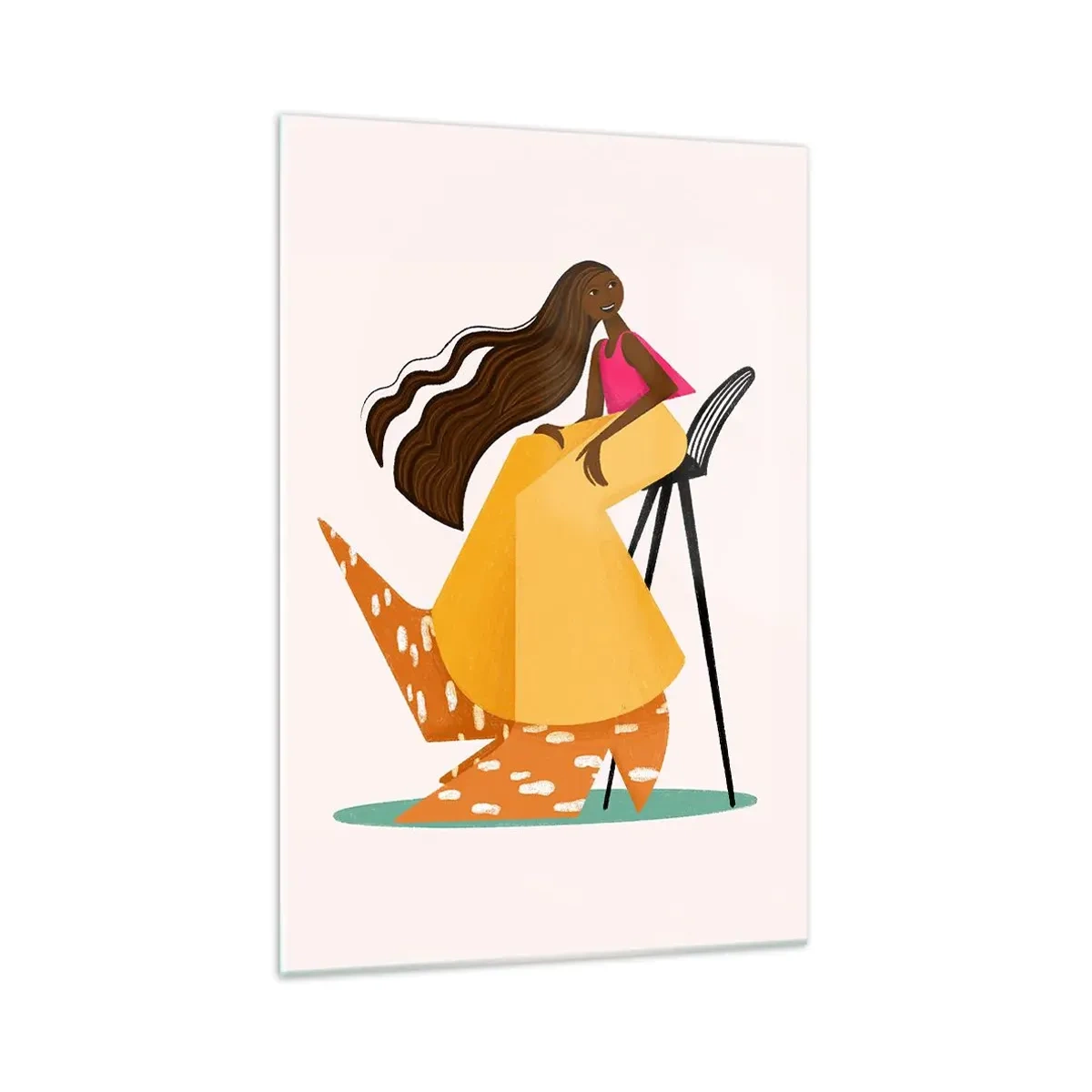 Glass picture - Fashion Is Also Fun - 70x100 cm