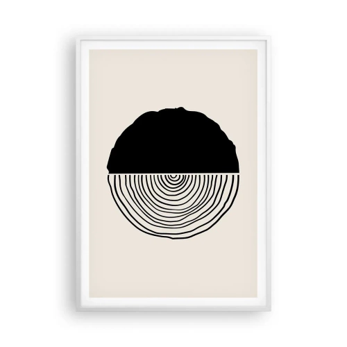 Poster in white frmae - Half-half - 70x100 cm