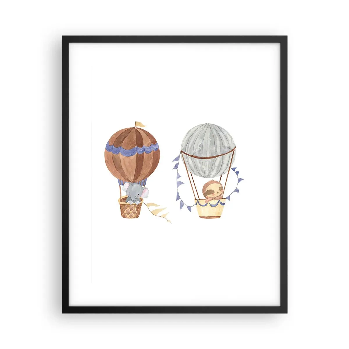 Poster in black frame - Friends in Travel - 40x50 cm