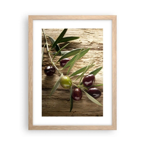 Poster in light oak frame - Straight from Nature - 30x40 cm