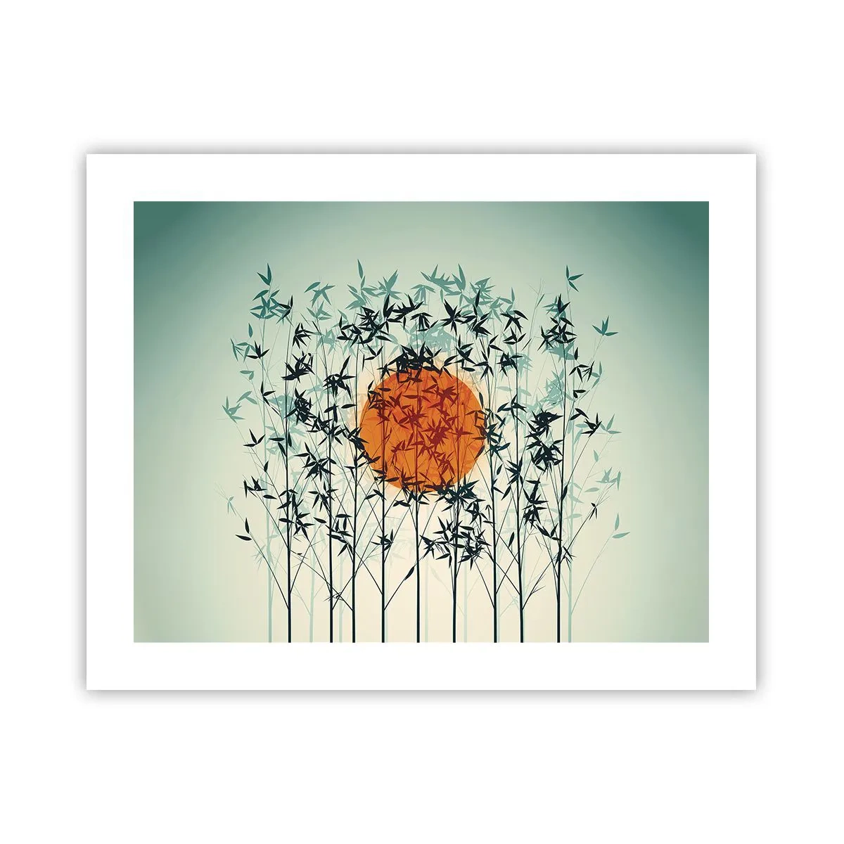 Poster - Japanese Sun - 50x40 cm