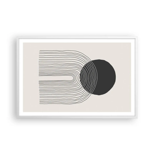 Poster in white frmae - Trembling and Certainty - 91x61 cm