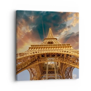 Canvas picture - Man Has Reached the Clouds - 40x40 cm