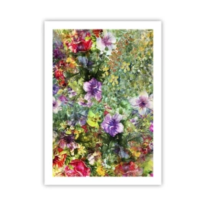 Poster - Lost in the Flowers - 50x70 cm
