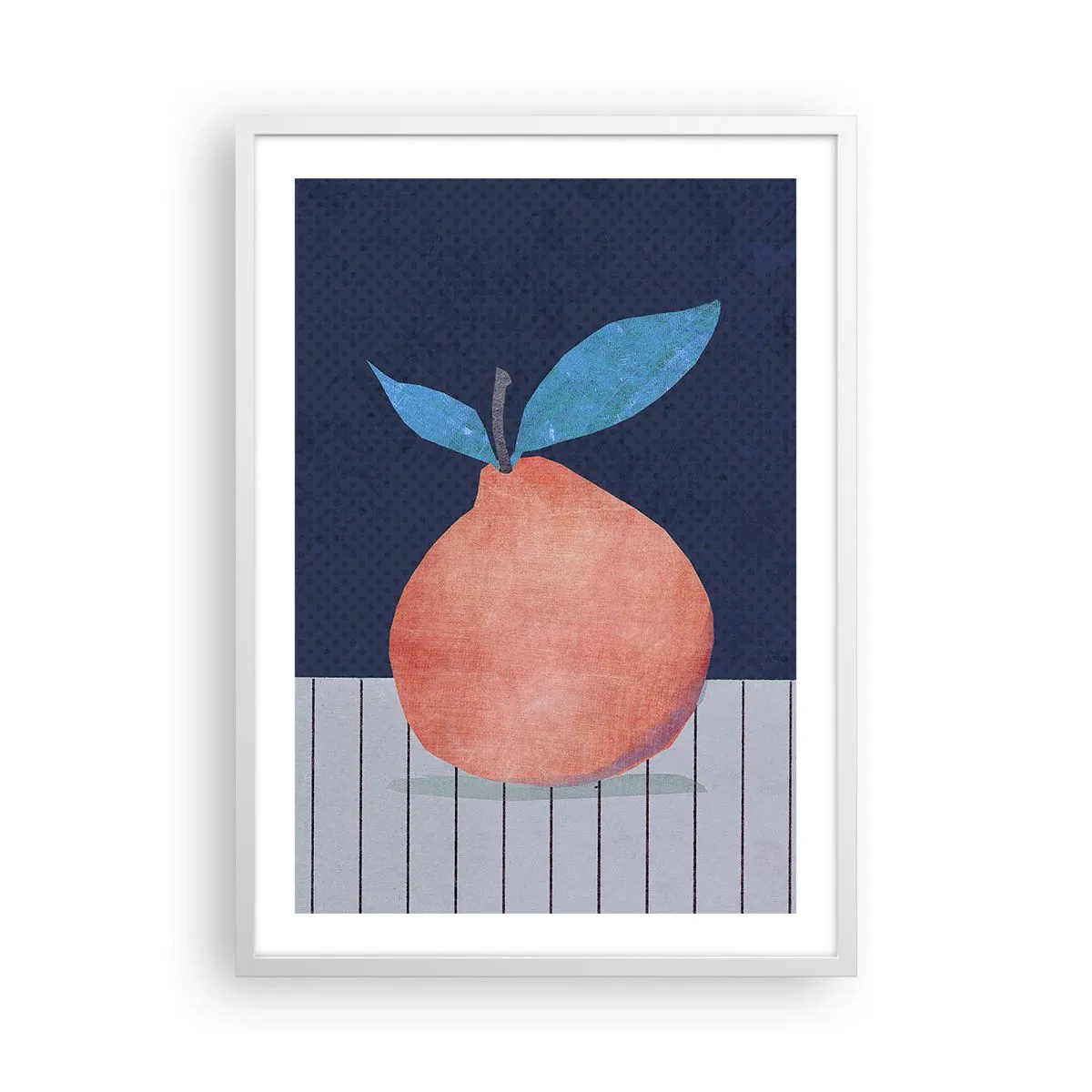 Poster in white frmae - Convexity and Plane - 50x70 cm