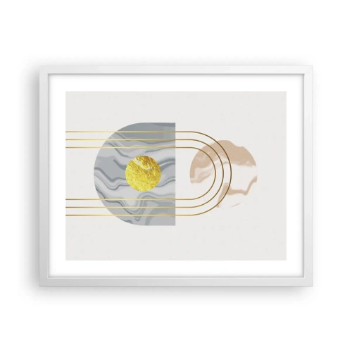 Poster in white frmae - Brightness nad Shine - 50x40 cm