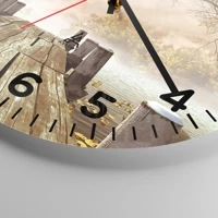 Clock face with numbers