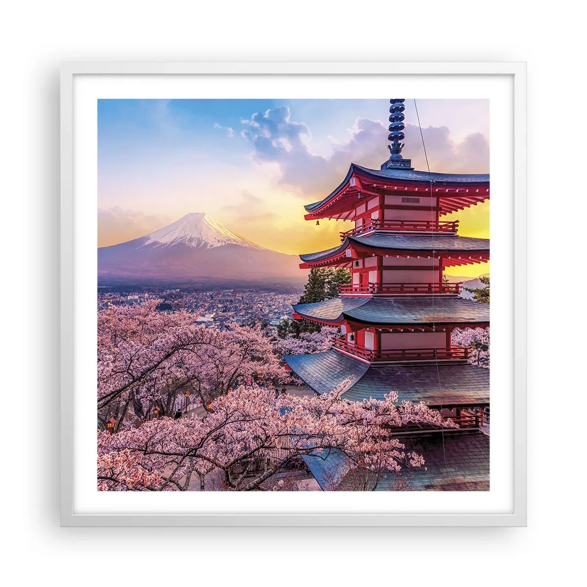 Poster in white frmae - The Essence of Japanese Spirit - 60x60 cm