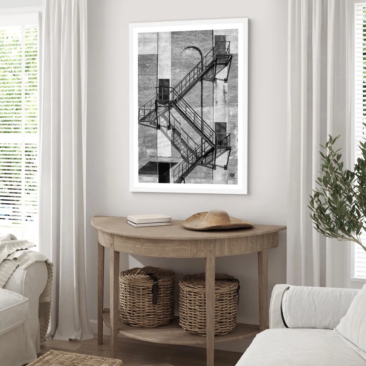 Poster in white frmae - Industrial Style - 50x70 cm