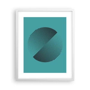Poster in white frmae - Circle - Geometrical Variation - 40x50 cm