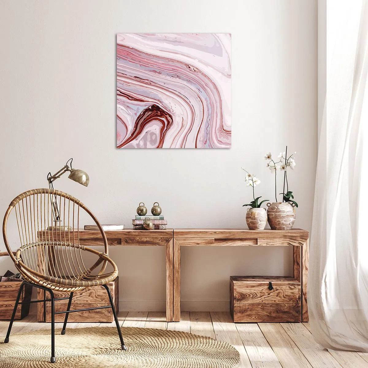 Canvas picture - Straight then to the Bottom Right - 30x30 cm