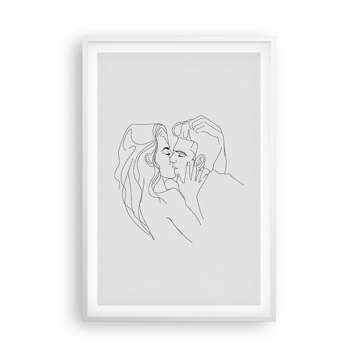 Poster in white frmae - With the Same Line - 61x91 cm