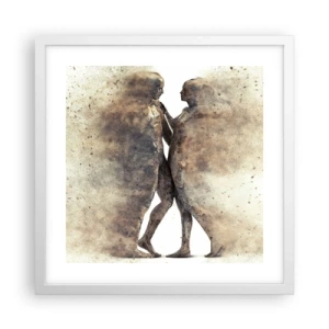 Poster in white frmae - From Dust They Rose to Love - 40x40 cm