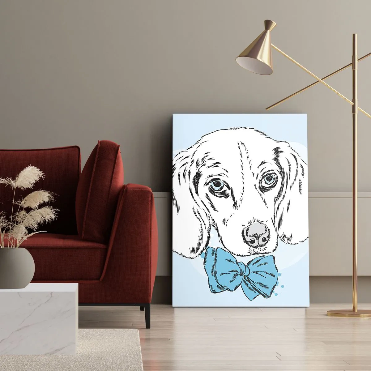 Canvas picture - Dog Elegance - 70x100 cm