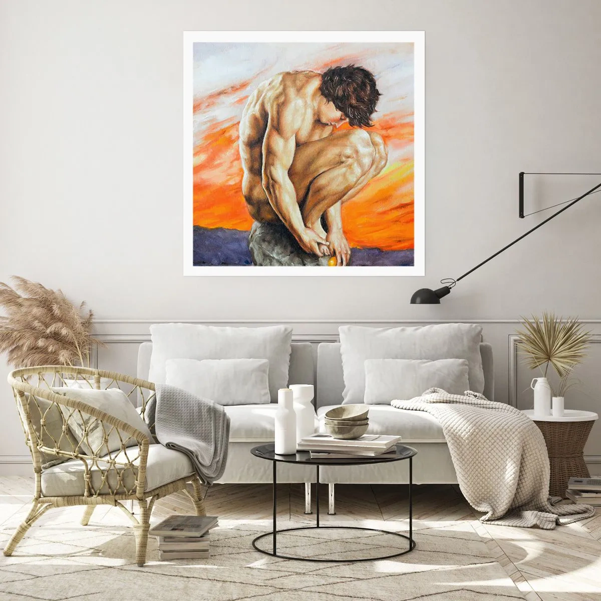 Poster - Submerged in Himself - 50x50 cm