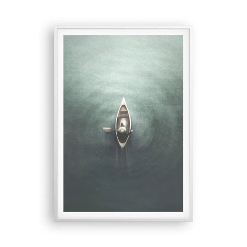 Poster in white frmae - Through Moon Lake - 70x100 cm