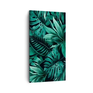 Canvas picture - Depth of Tropical Green - 45x80 cm