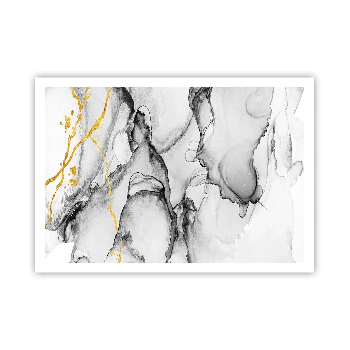 Poster - Composition with a Golden Motif - 100x70 cm