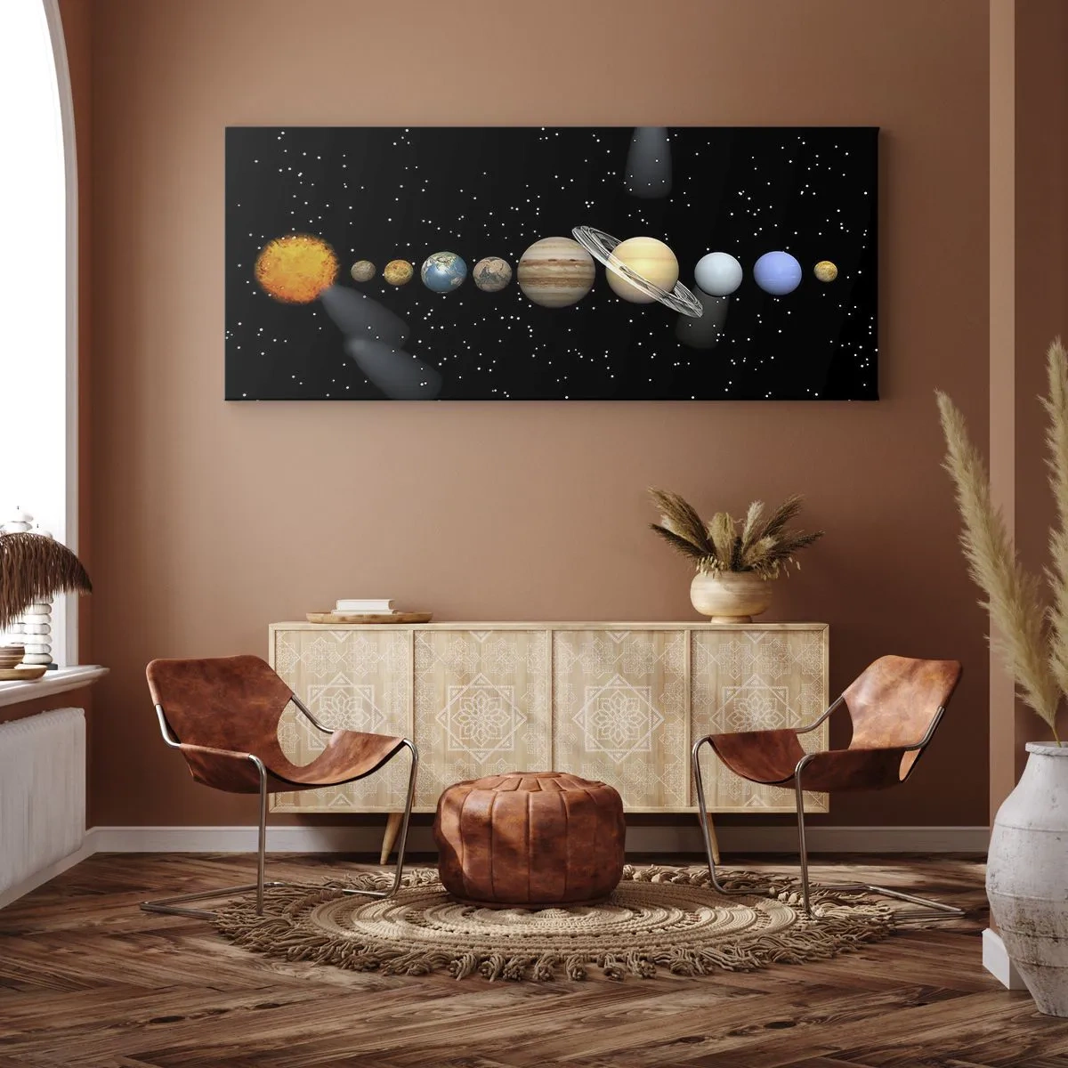 Canvas picture - Planets are Revolving - 90x30 cm