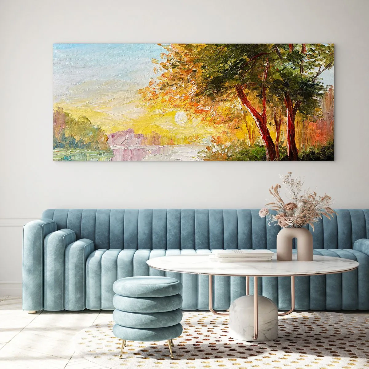 Glass picture - Et In Arcadia Ego - 140x50 cm
