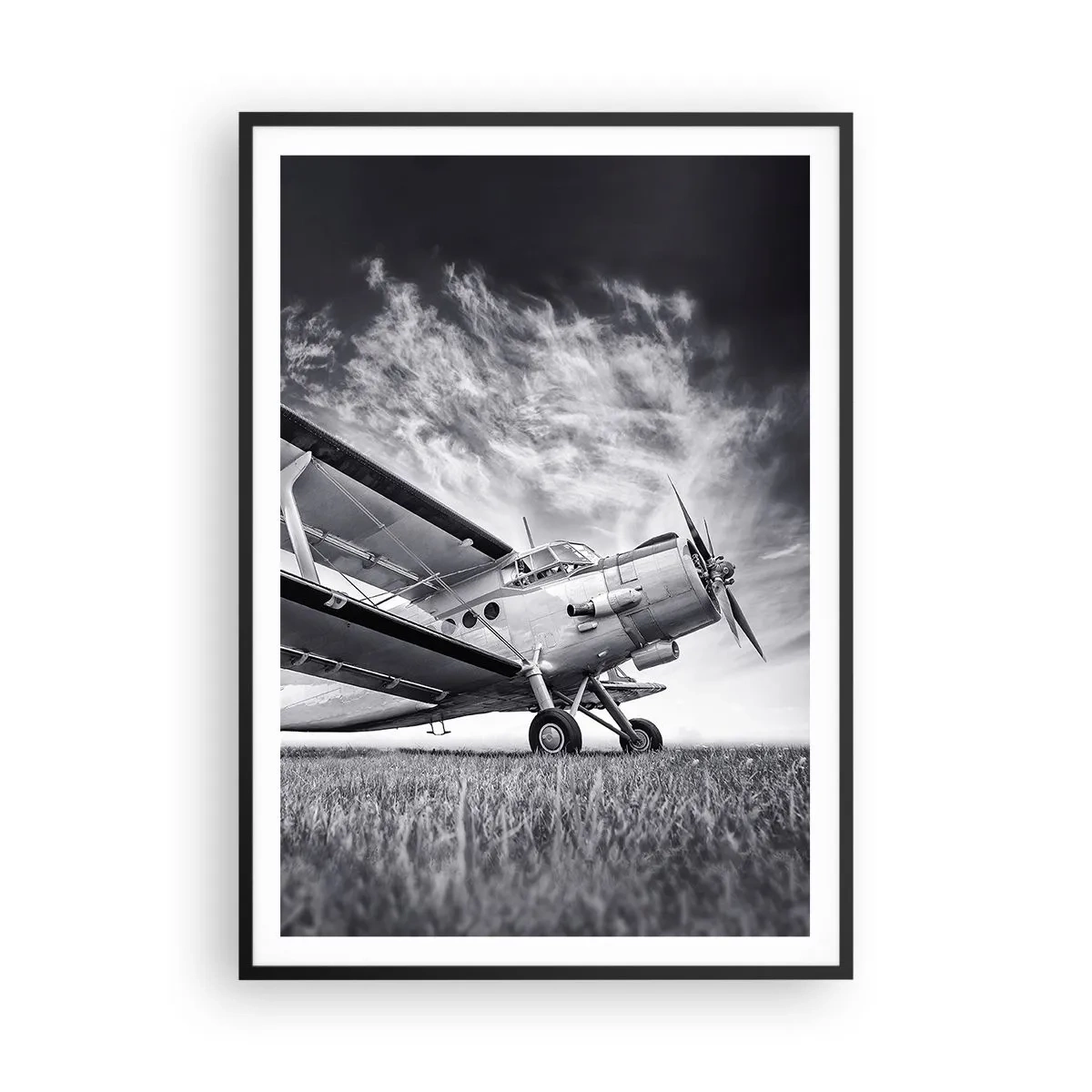 Poster in black frame - Winged Pilgrim - 70x100 cm