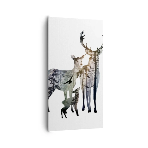 Canvas picture - Family Photo - 65x120 cm