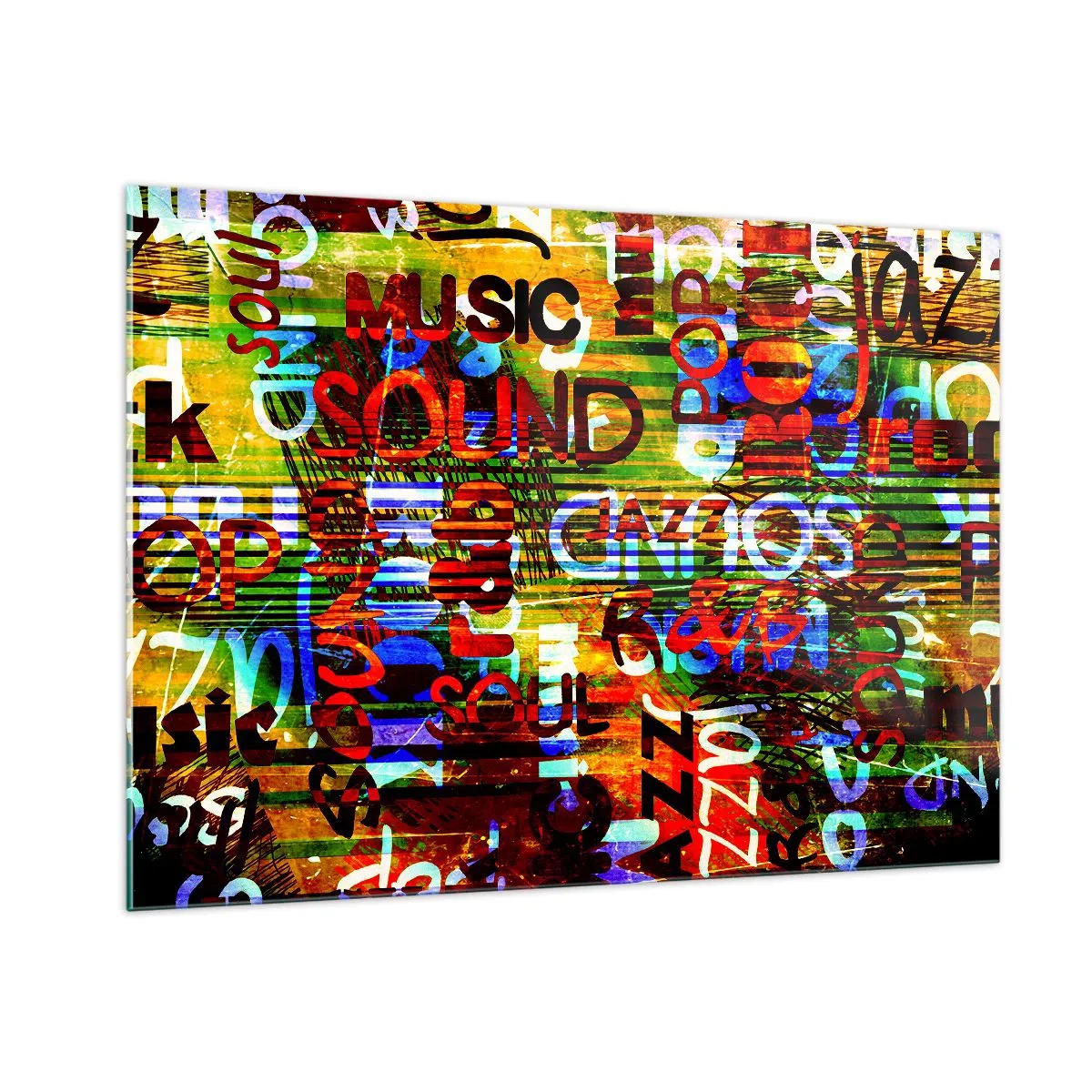 Glass picture - All Colours of Sound - 100x70 cm